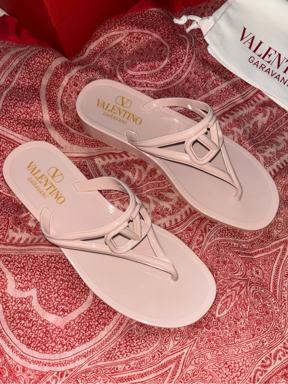 Valentino Vlogo PVC slide sandals size 40 NIB Authentic